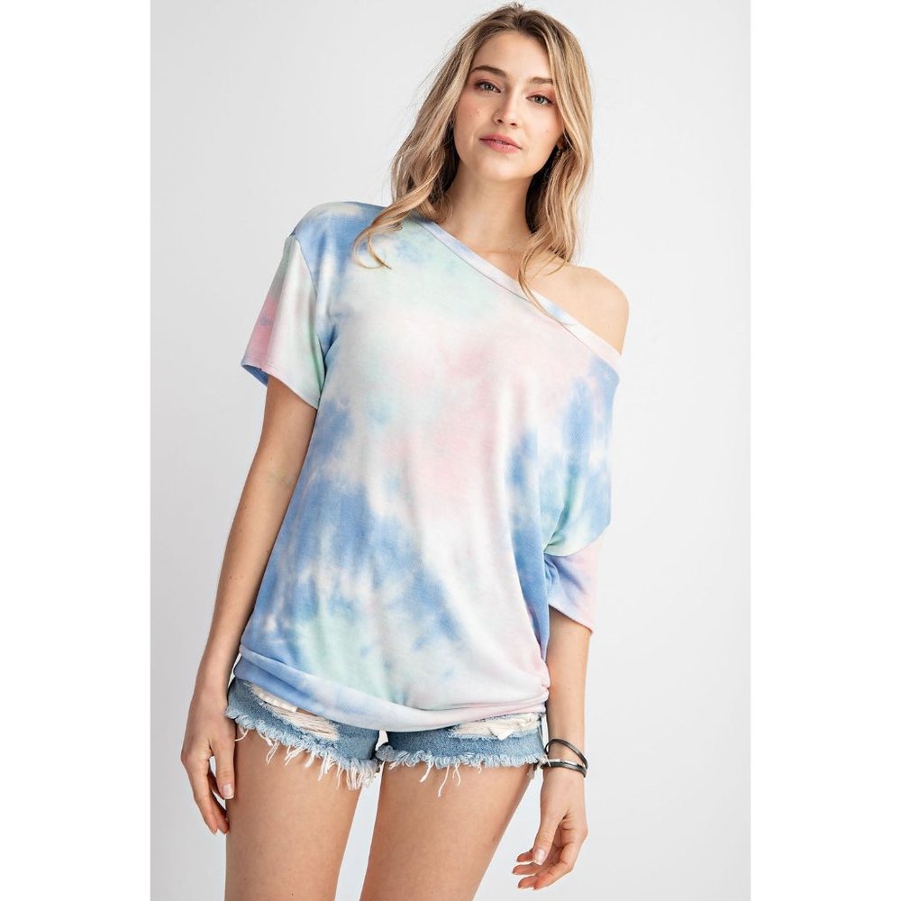 143 Story Cotton Candy Tie Dye Lounge Top